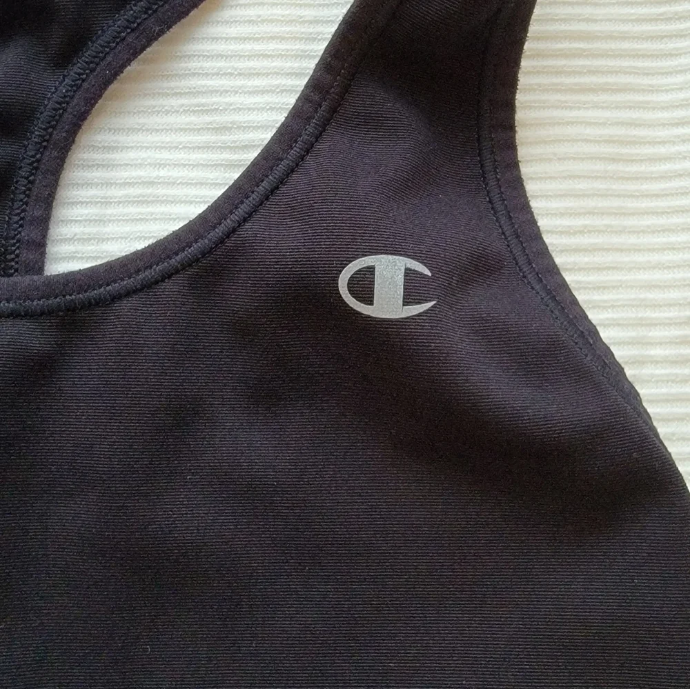 Champion Black Racerback Athletic Sports Bra
